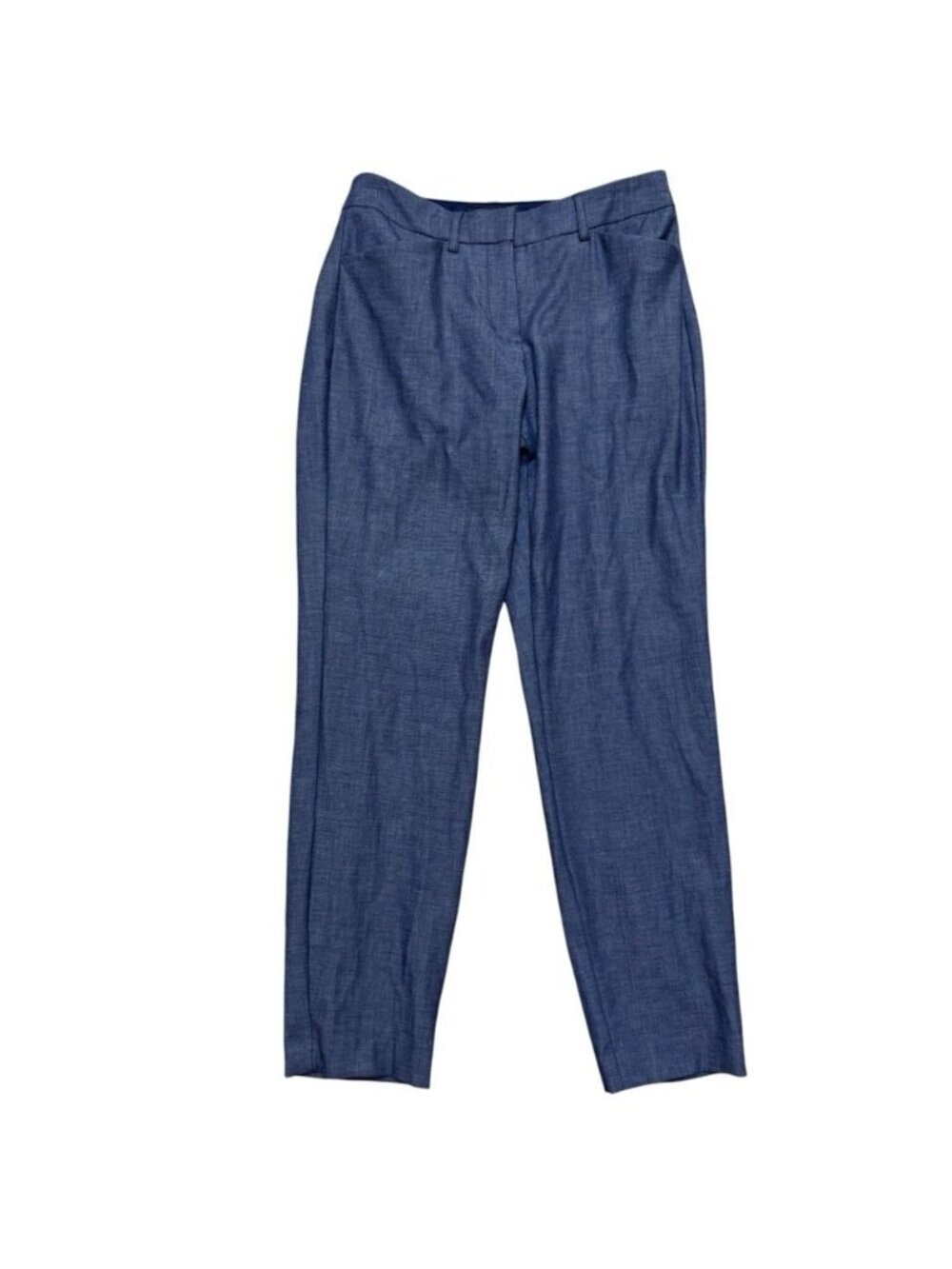Express Publicist Ankle Mid Rise Stretch Dress Pants Blue Size 4R